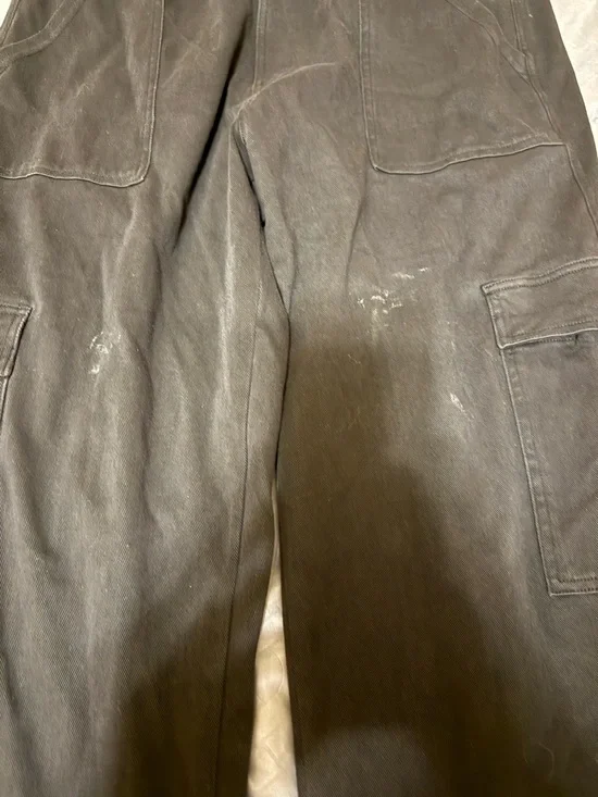 Halara Black Cargo Pants - Classic Wide Leg - Picture 2 of 5